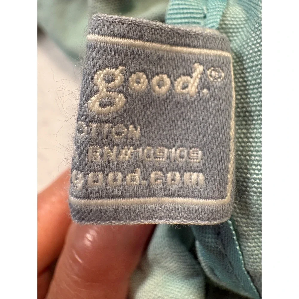 Life is Good Heart Canvas Drawstring Backpack Sage Green Pink Heart Bag